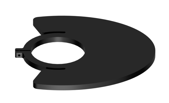 Anti-glare plate for masthead Anti-glare plate for masthead